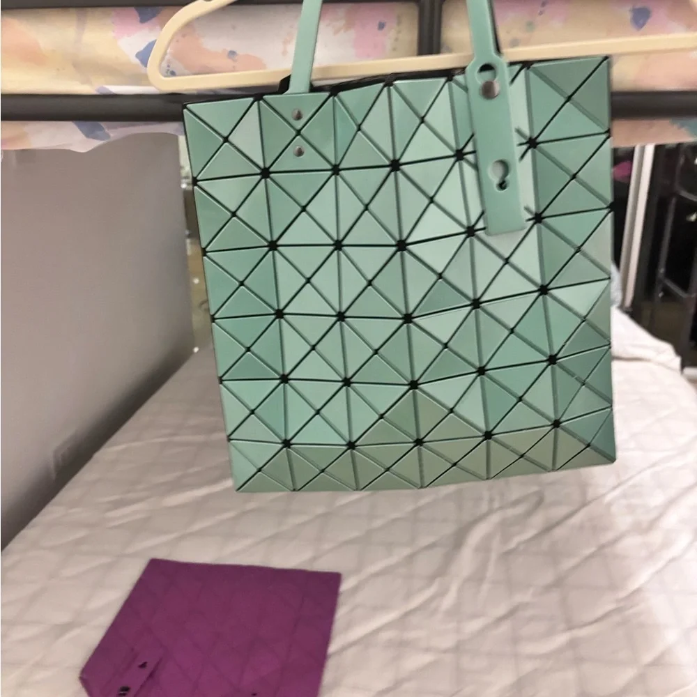Geometric Mint Green Tote Bag